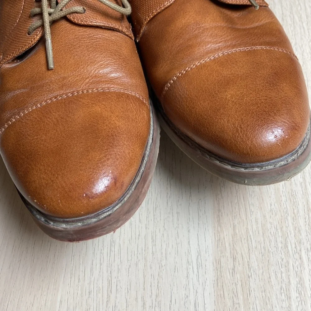 Boys' Freeman Kids Randy Dress Shoes in Tan Size 3 - Medium Lace Up Fall Wedding